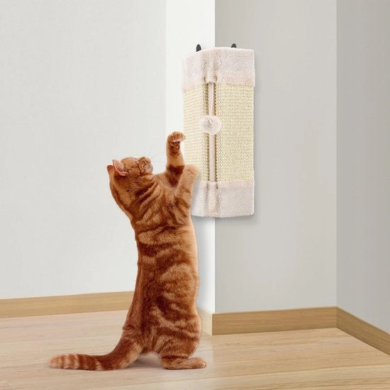 Krabplank per Angolo per Gatti, Krabplank per Muro con Sostegno Pendente - Krabplank di Alta Qualità per Gatti, Protezione contro i Graffi per Muro e Mobili