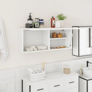 Mobile da Bagno a Parete Bianco 100x25x40 cm in Truciolato 860103