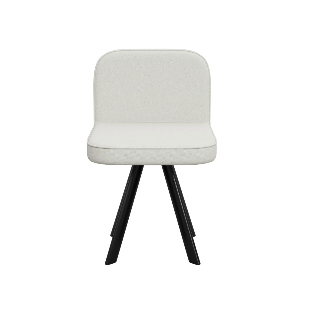 Set da pranzo con finitura effetto legno, composto da 6 sedie in tessuto di lino e un tavolo da pranzo (140 x 90 cm), beige e noce