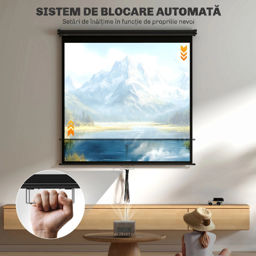 Schermo Proiezione 152x152 cm ¨C Xylo ¨C 85 pollici formato 1:1 HD 4K