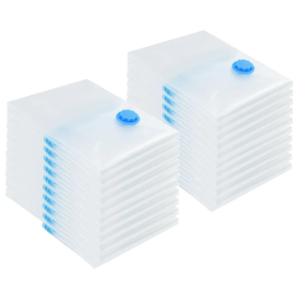 Sacchetti per Stoccaggio 20 pz Trasparente e Blu 70 x 50 cm CFW5049108