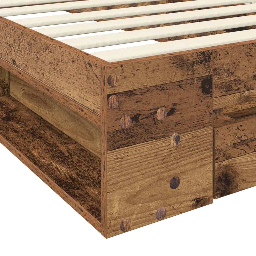 Telaio del letto con storage Legno antico 80 x 200 cm 3429600