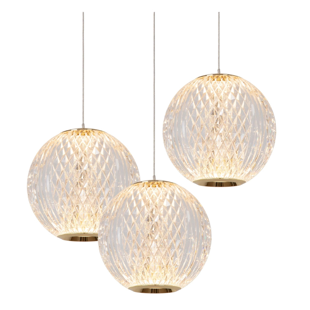 Lampada a sospensione Lucide Cintra LED Ø25 ottone
