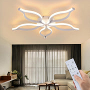 ZMH Plafoniera LED Bianca 80 cm 75W Moderna per Soggiorno con Telecomando e Regolazione Luminosità per Camera da Letto