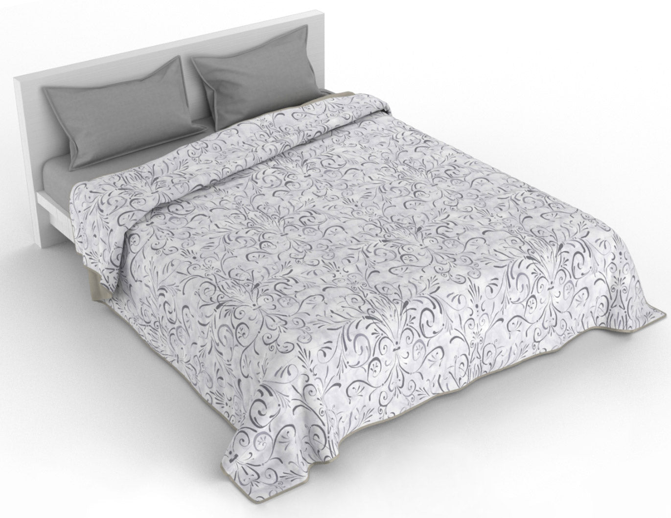 Trapuntino Singolo 100gr con Stampa in Microfibra Ornato