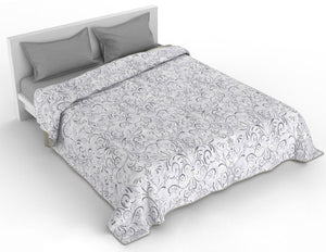 Trapuntino Singolo 100gr con Stampa in Microfibra Ornato