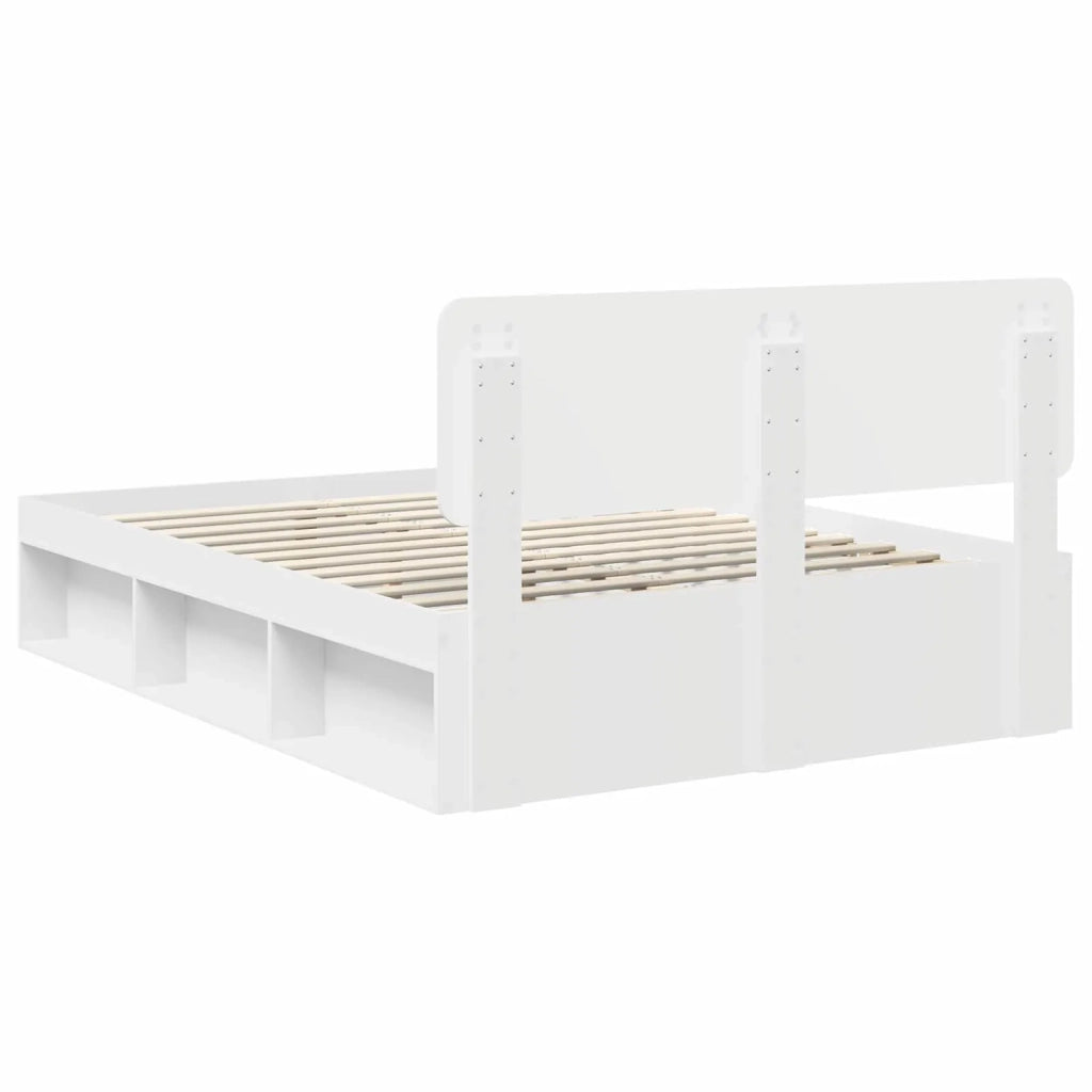 Struttura del letto Bianco 150 x 200 cm Pino massello 3412060