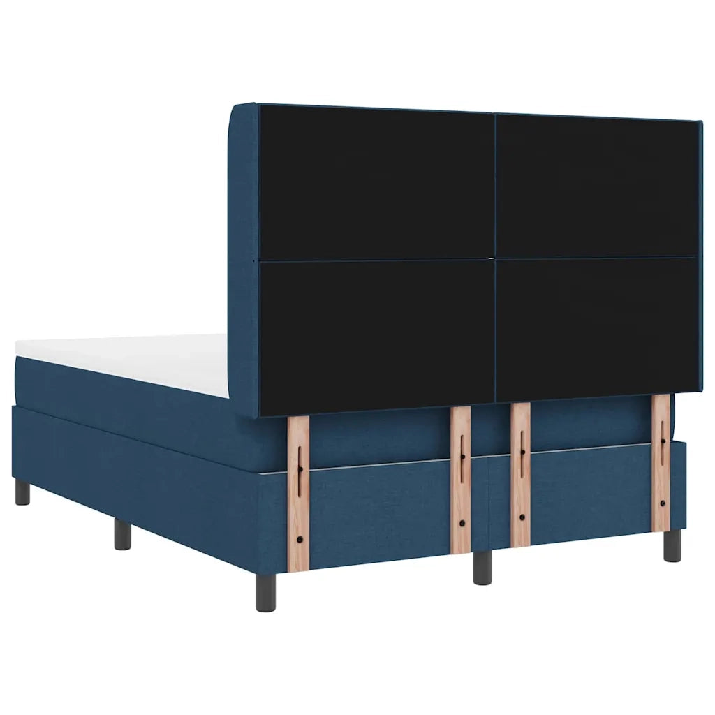 Letto a Sorgente LED con materasso Blu 160 x 200 cm Tessuto 3343580