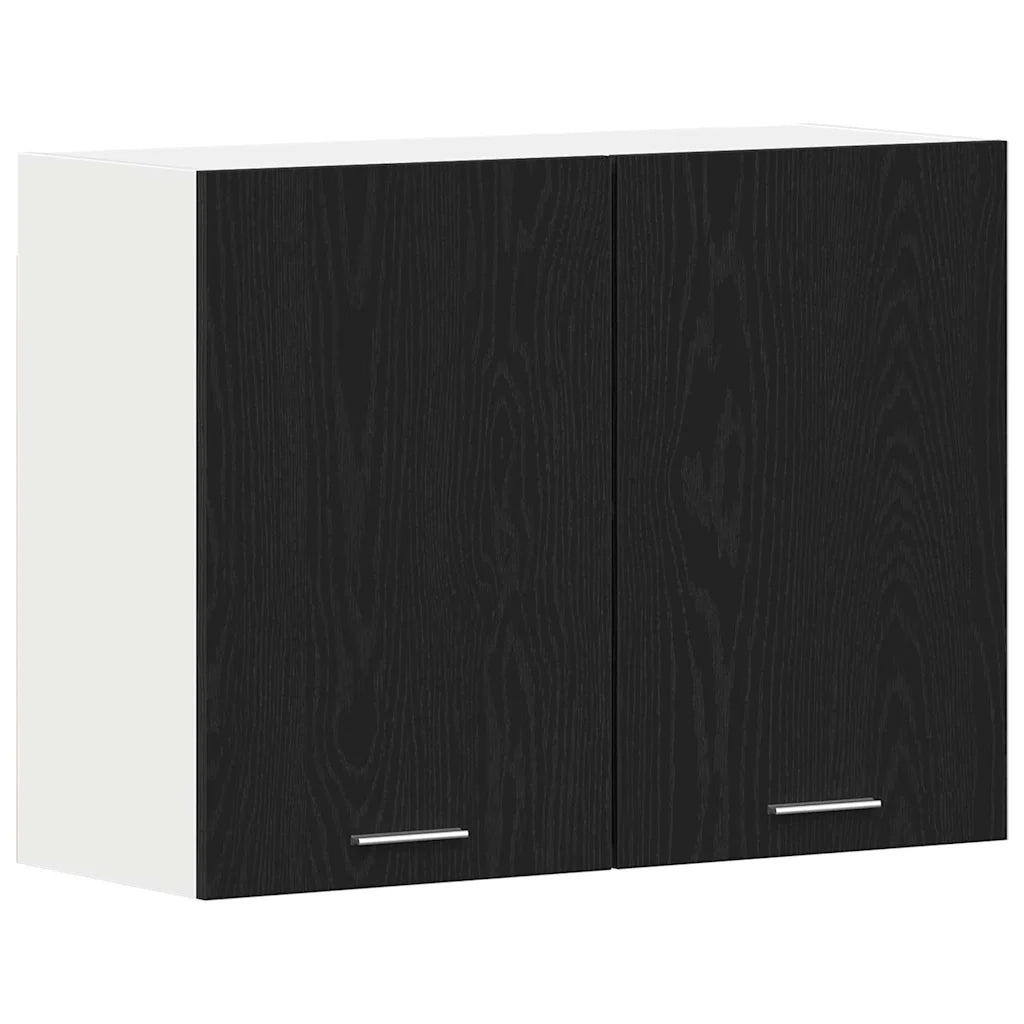 Armadio pensile Lyon Rovere Nero 80 x 31 x 60 cm 863144