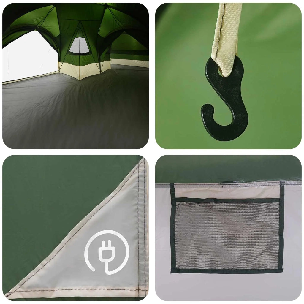 Tenda familiare con telo da pioggia resistente all'acqua Verde 42042258