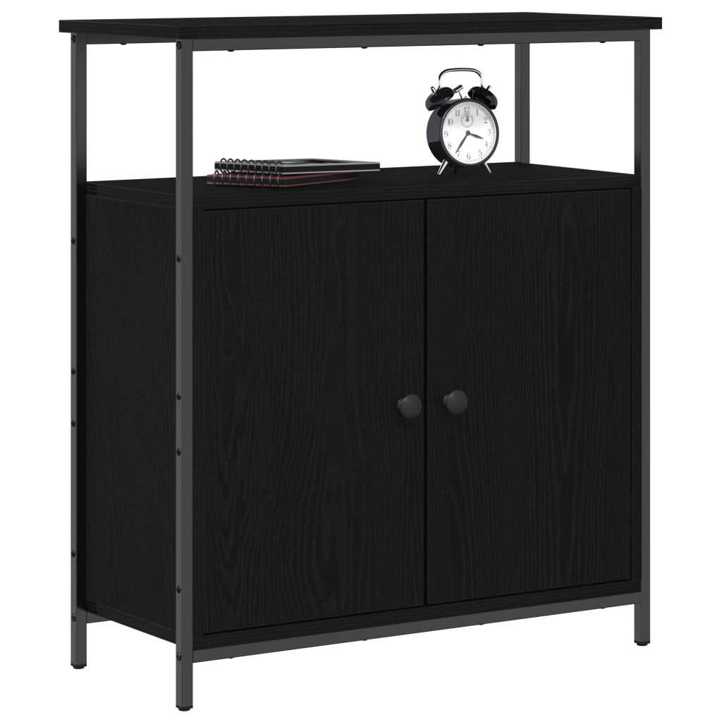 Mobile Black Oak 70x30x80 cm in Legno Ingegnerizzato