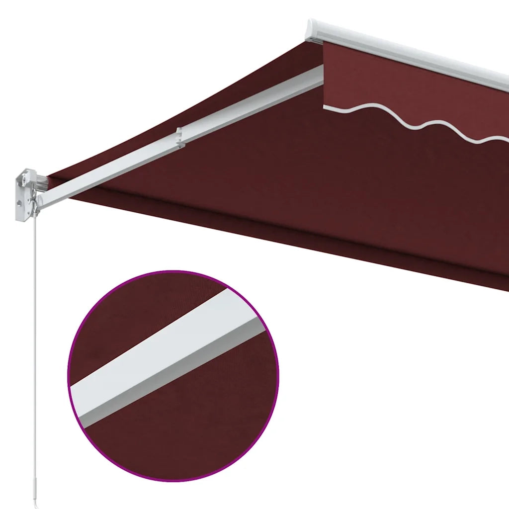 Tenda da Sole Retrattile Manuale Bordò 350x250 cm 3215294