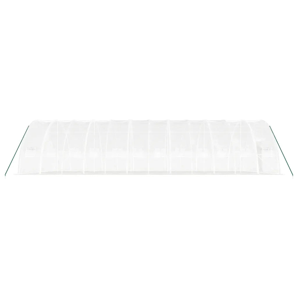 Serra con Telaio in Acciaio Bianco 72 m² 12x6x2,85 m 3188120