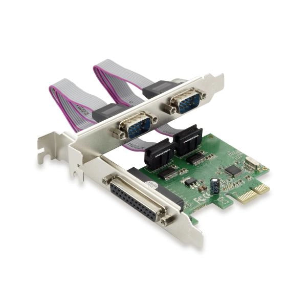 Controller adattatore Conceptronic SPC01G - 3-Porte - Seriale + Parallela PCIe Card - DB25 Parallela - DB9 RS232 Seriale