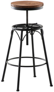 Sgabello industriale Beam nero