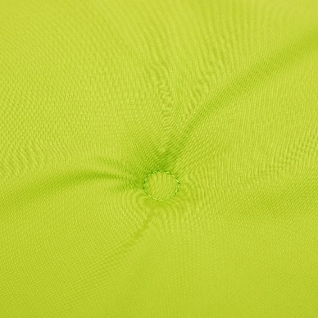 Cuscini per Sedie 6 pz Verde Brillante 120x50x3 cm in Tessuto 314121