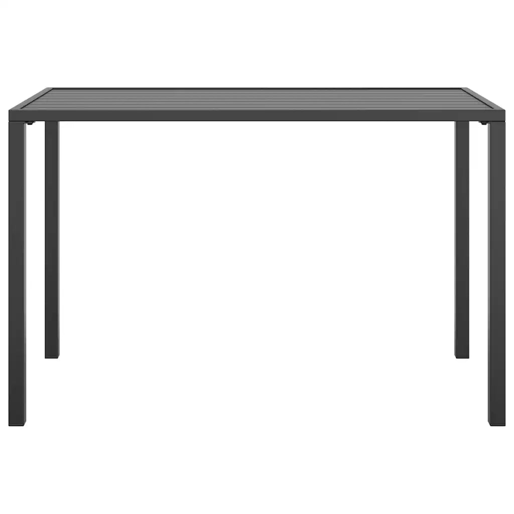 Tavolo da Pranzo da Giardino | Tavolino da esterno Antracite 110x54x70 cm Acciaio
