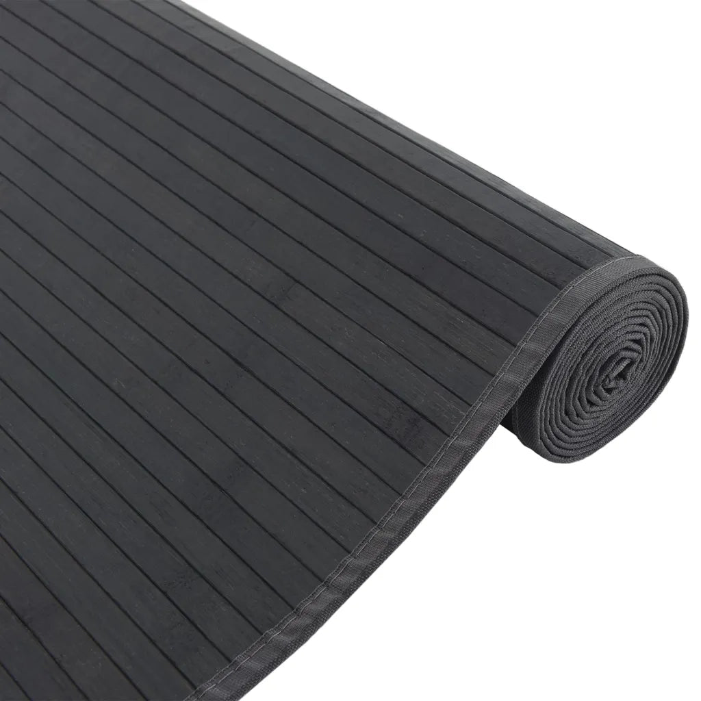 Tappeto Rettangolare Nero 80x300 cm in BambÃ¹