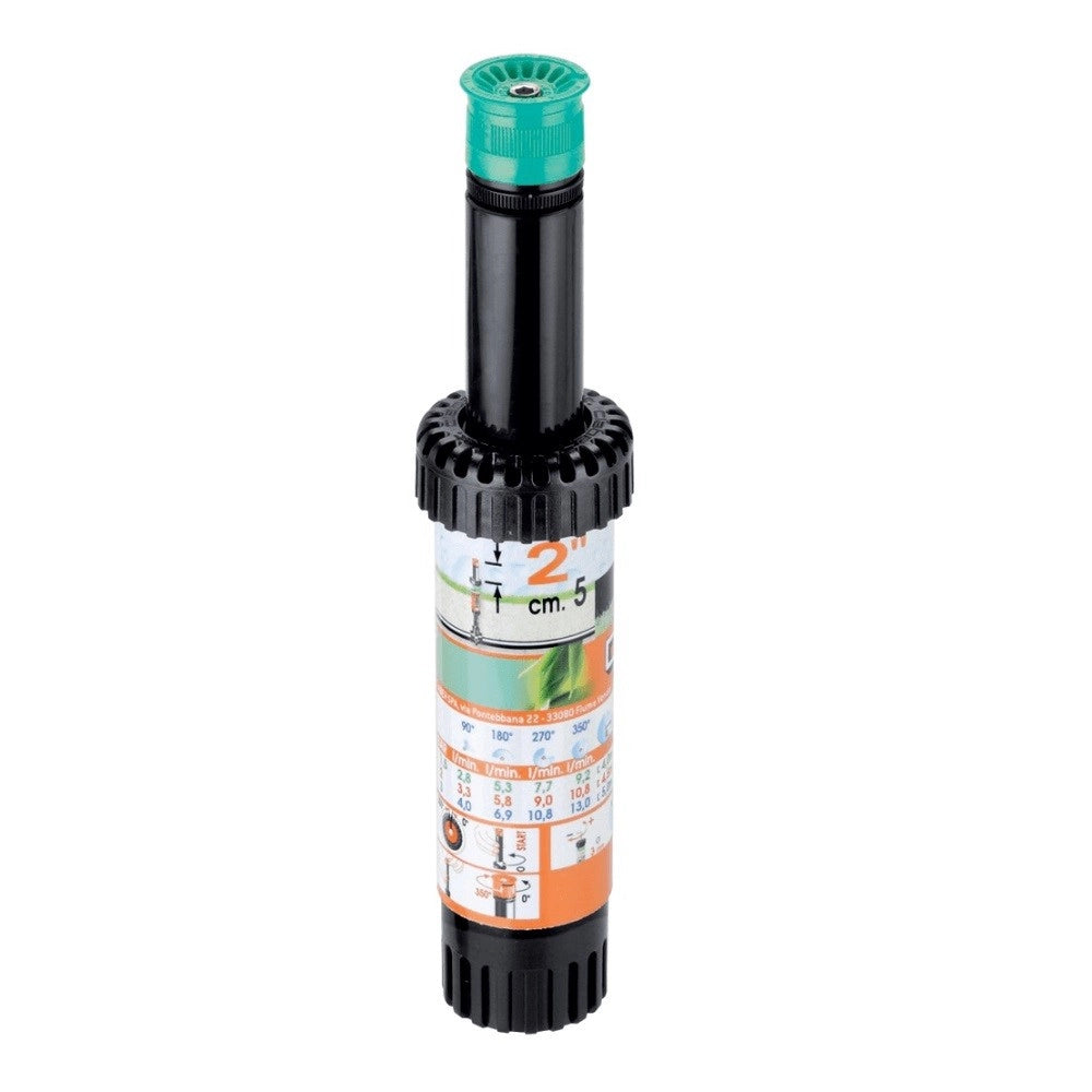 Irrigatore Pop-Up regolabile da 0 a 350 Gradi alzo 2"