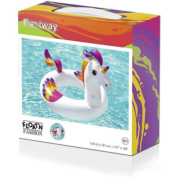 SALVAGENTE UNICORNO FANTASY 119X91CM PER PISCINA MARE