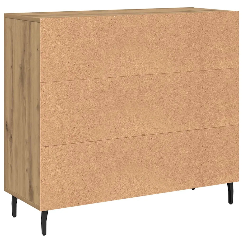 Credenza-Buffet-Armadio da cucina Rovere artigianale 90 x 34 x 80 cm Legno multistrato 978503