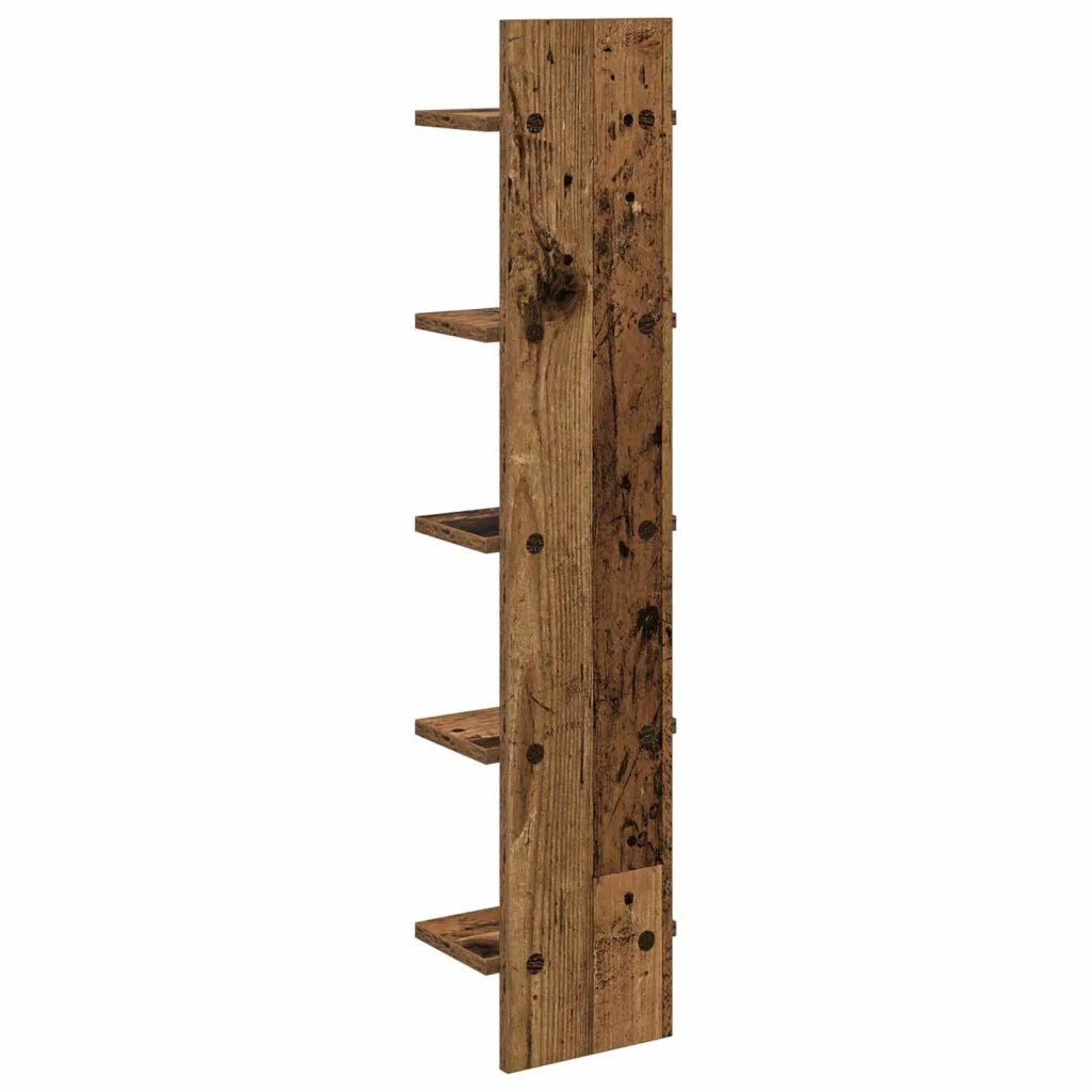 Scaffale da parete Legno antico 22 x 15 x 100 cm 8012432