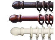 SCORRITENDA IN LEGNO A STRAPPO  MM. 23 CM BASTONE PER TENDE TENDA TENDAGGI