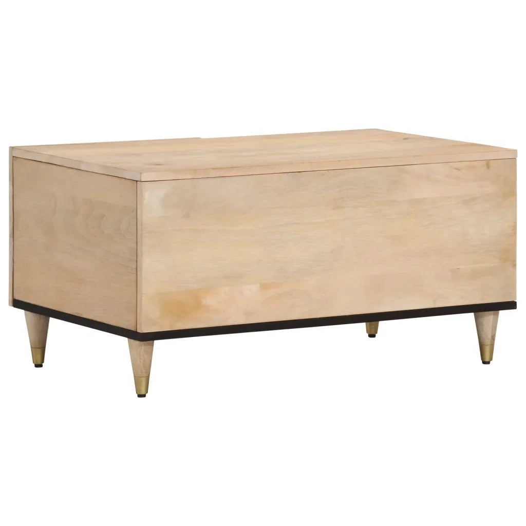 Tavolino da Salotto-Tavolino da soggiorno-Tavolo 80x50x40 cm Legno Massello di Mango 302185