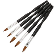 Set di borsette per unghie 5 pezzi - Dettagli fini - Portatile - Per unghie naturali/artificiali - Facile da utilizzare - Pennelli per nail art