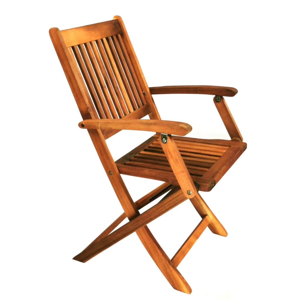 Sedia da giardino, poltrona da giardino, sedia pieghevole in legno di acacia