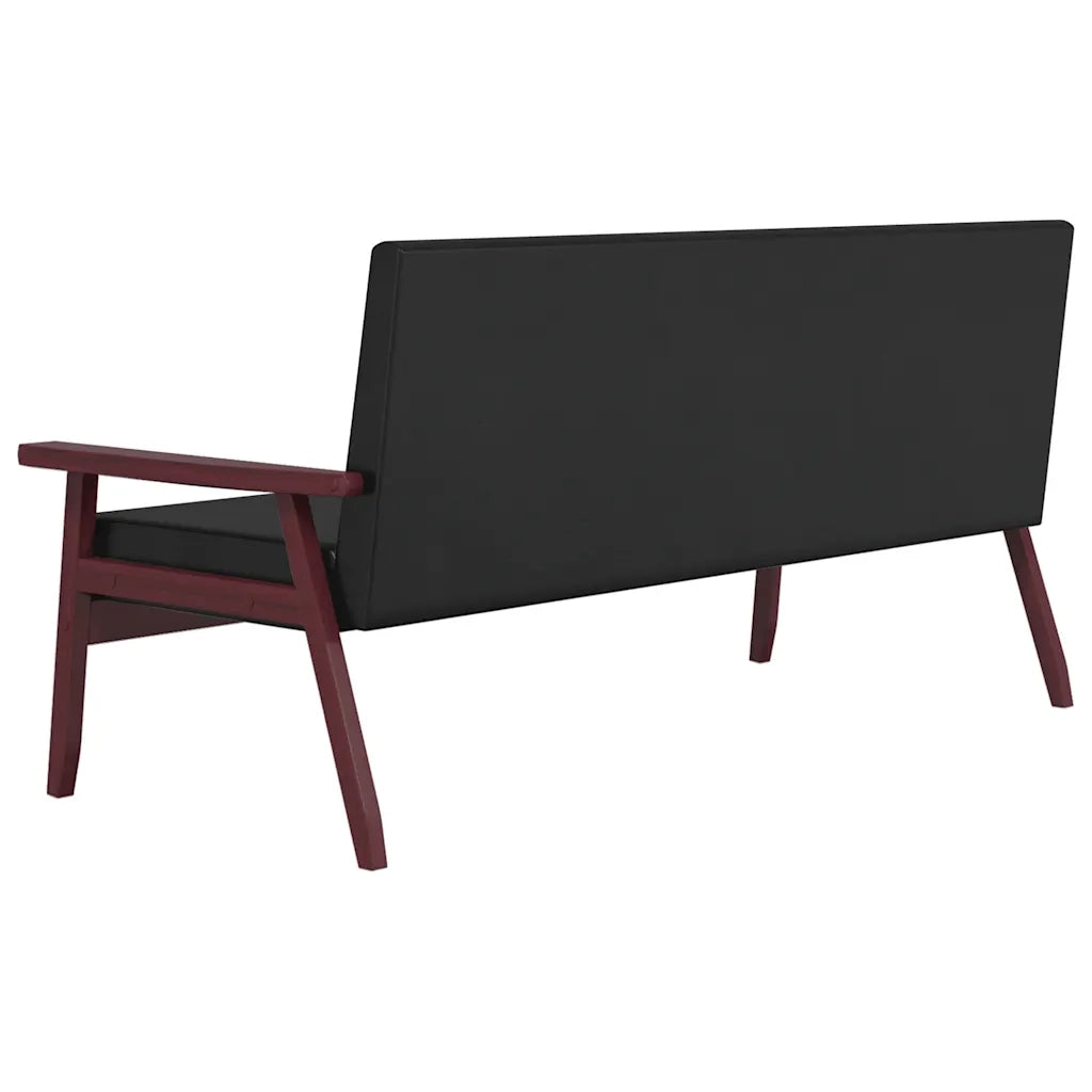 Set di Divani 2 pz Nero in Similpelle cod mxl 13768