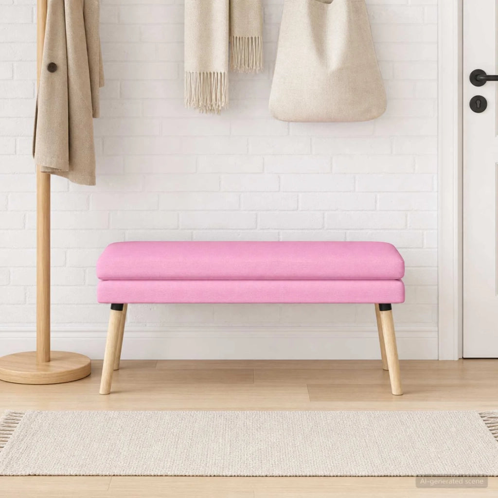 Panchina a doppio strato Rosa 110 x 40 x 47 cm Tessuto 42038457