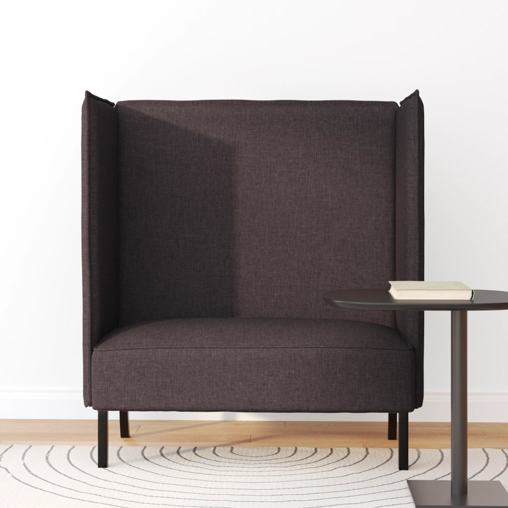 Divano alto Marrone scuro 109x56x121 cm Tessuto