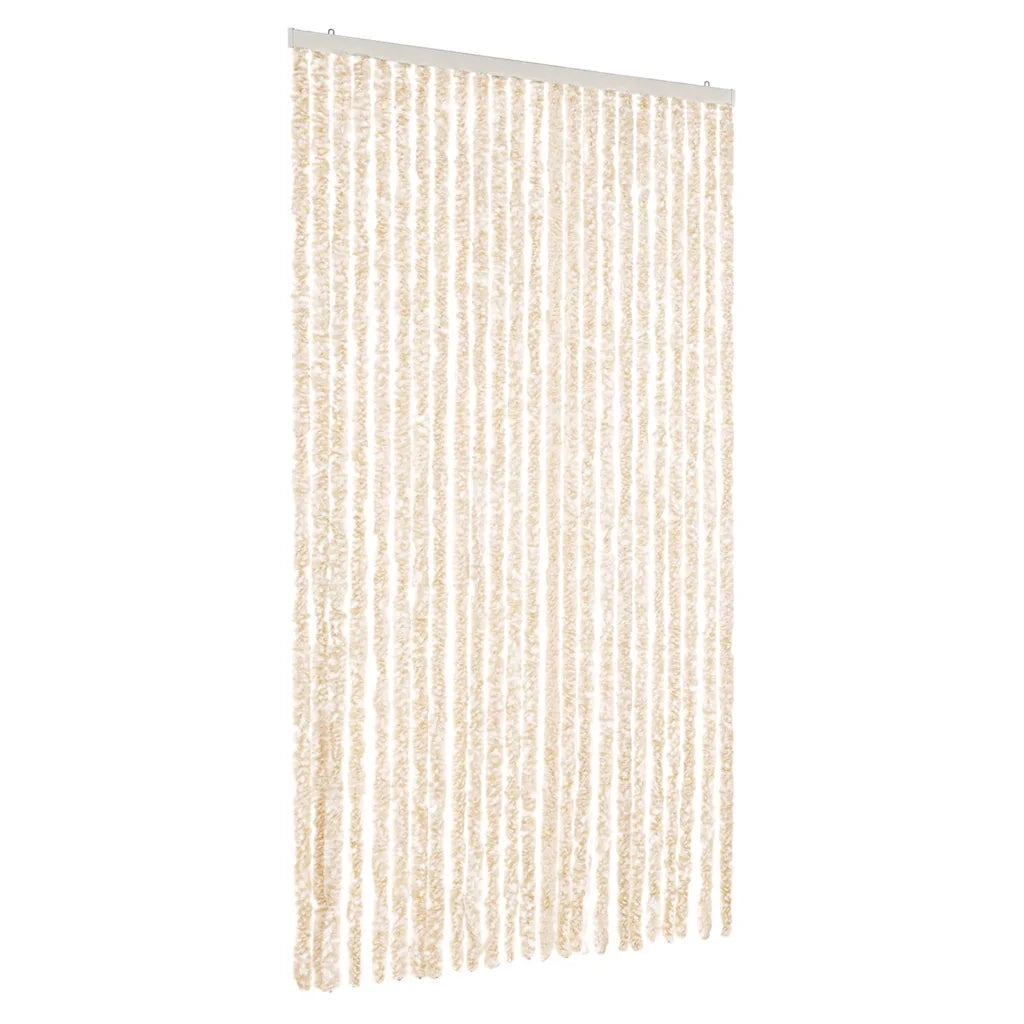 Tenda Antimosche Beige e Bianca 100x230 cm in Ciniglia CFW7447840