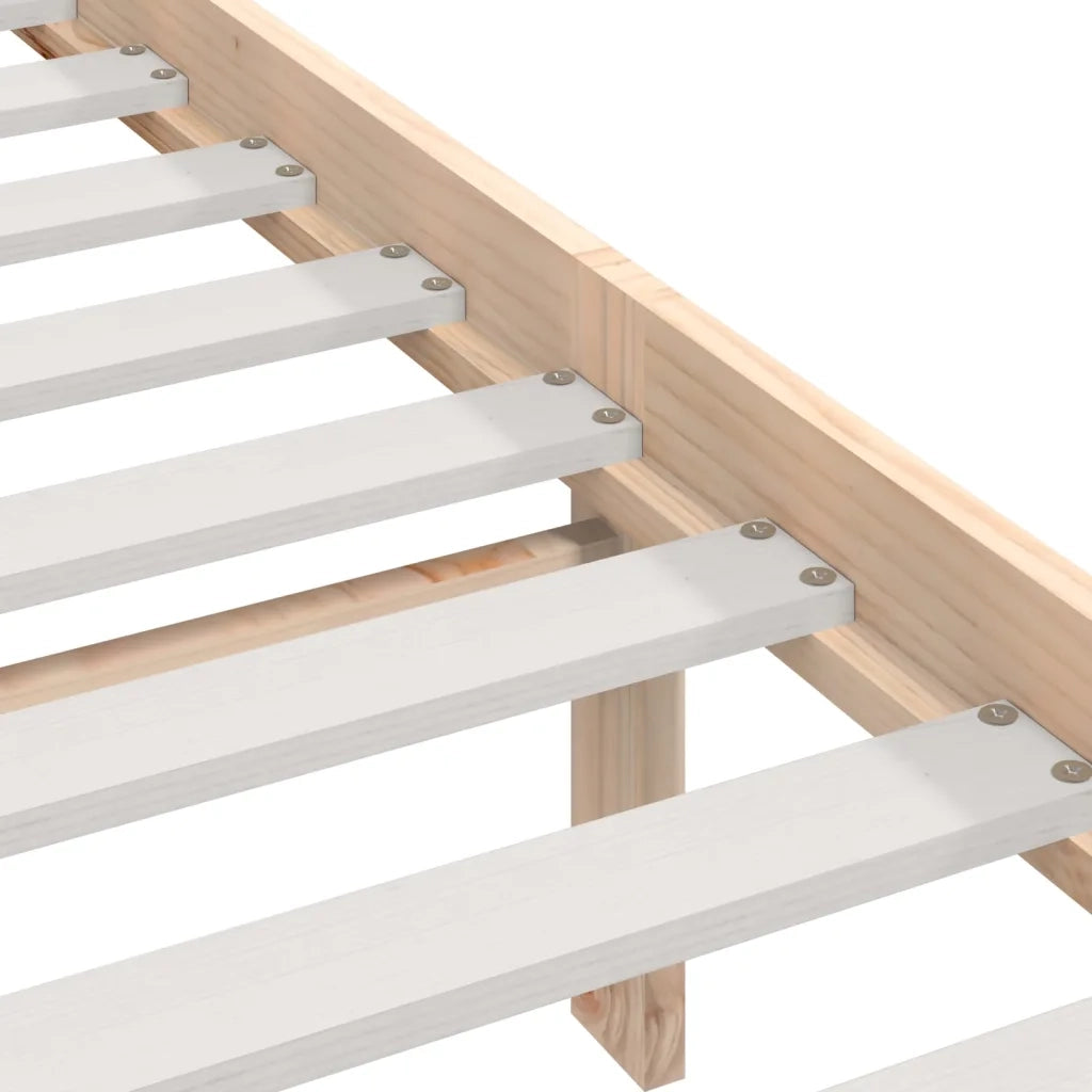 Giroletto-Struttura Letto in Legno Massello di Pino 90x200 cm 788195