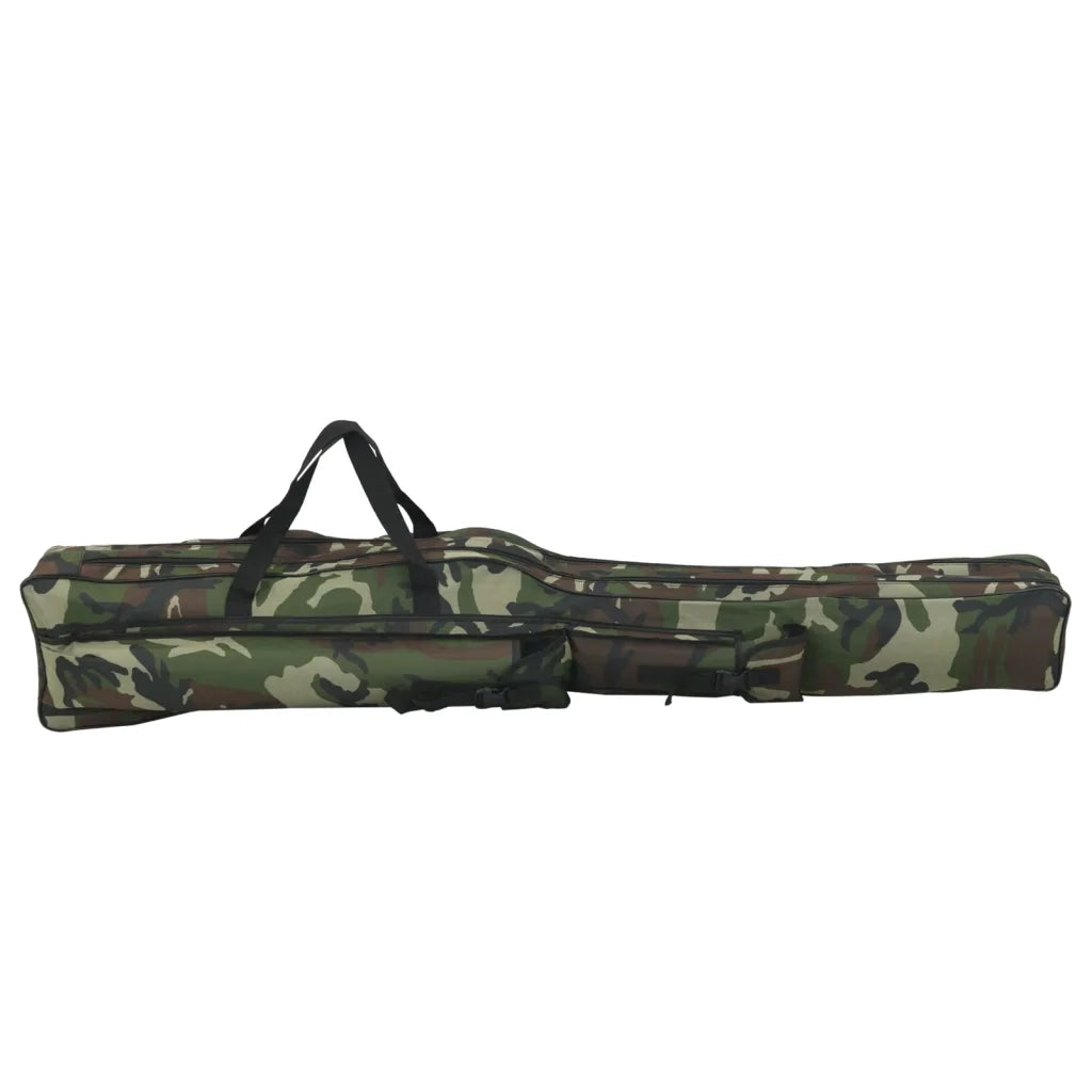 Borsa per Canna da Pesca Verde Mimetico 150 cm Tessuto Oxford CFW4620184