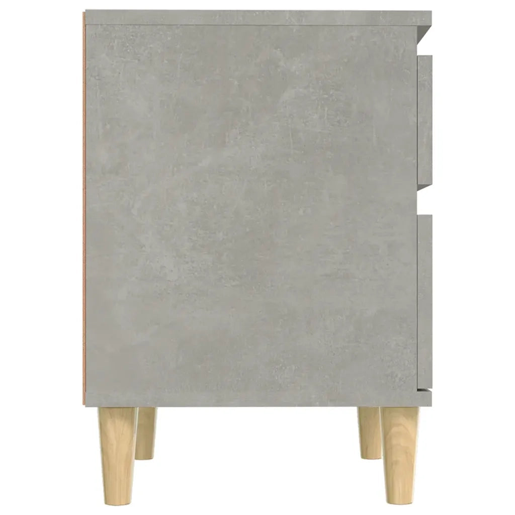 Comodino-Tavolino da notte Grigio Cemento 40x35x50 cm