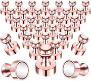32 pezzi di magneti neodymium extra forti per lavagne bianche, magneti con forte aderenza per lavagna bianca, pannello da parete, frigorifero, ufficio, rosé oro.