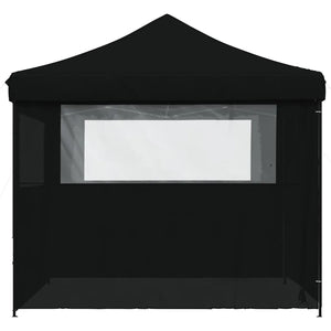 Tendone per Feste Pieghevole Pop-Up con 4 Pareti Nero 4004934