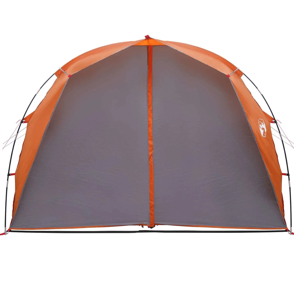 Tenda a tunnel-Tenda da campeggio Grigio e arancione 562 x 265 x 216 cm