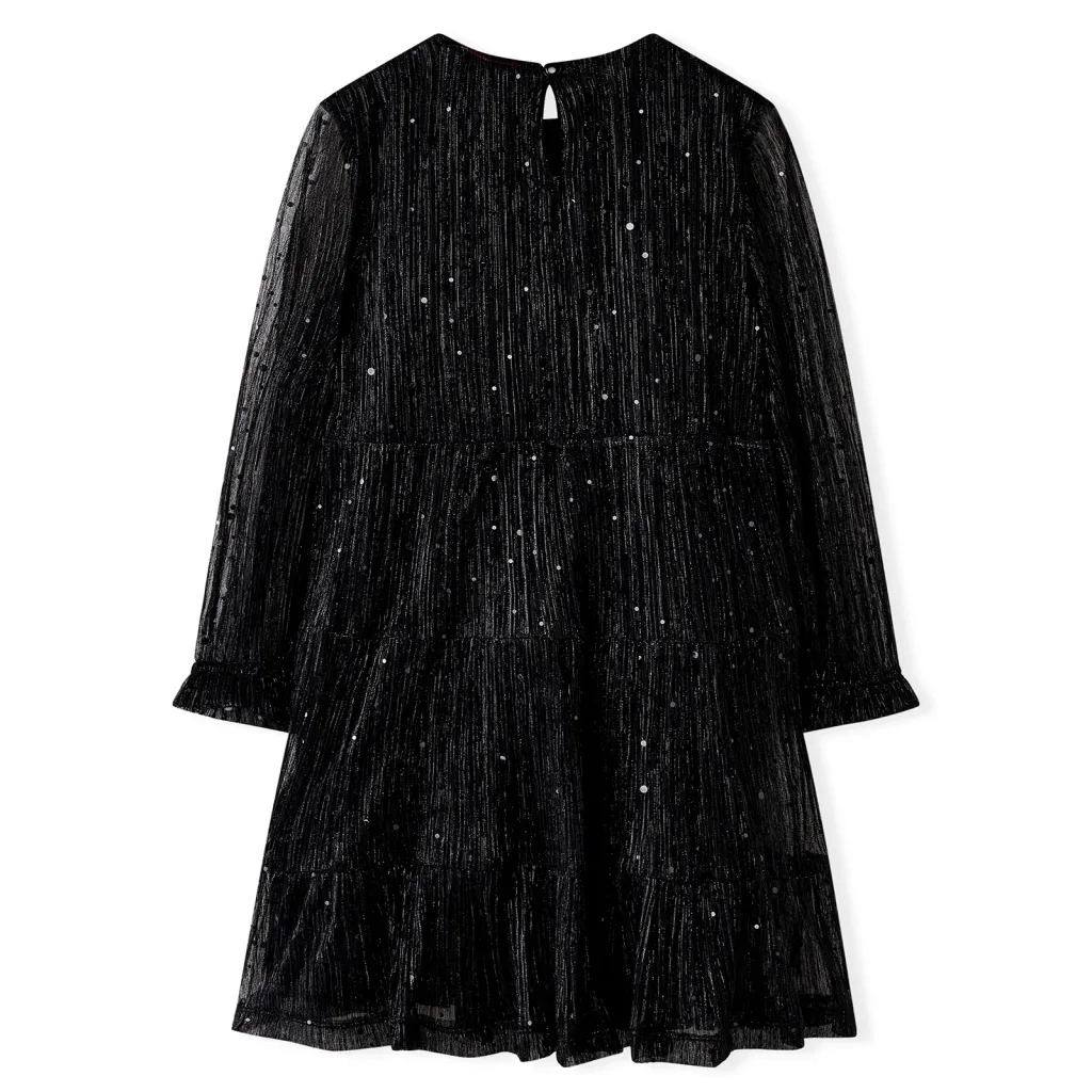 Abito per Bambine a Maniche Lunghe Nero 92 14882