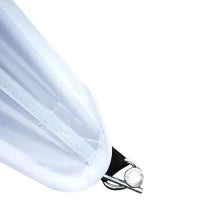 Tenda da Sole Avvolgibile da Esterno Impermeabile in Poliestere, 10 x 10 x 4m, Bianco