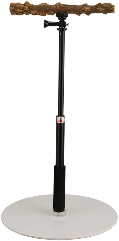 Stazione per Pappagalli Portatile - Flessibile e Rimovibile - Esterno - Sicuro e Non Tossico - per Pappagalli - 30 x 30 x 94 cm