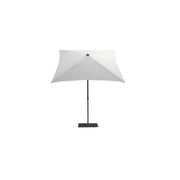 Ombrellone a palo centrale Trend Wood Q200x200 cm Made in Italy - Bianco