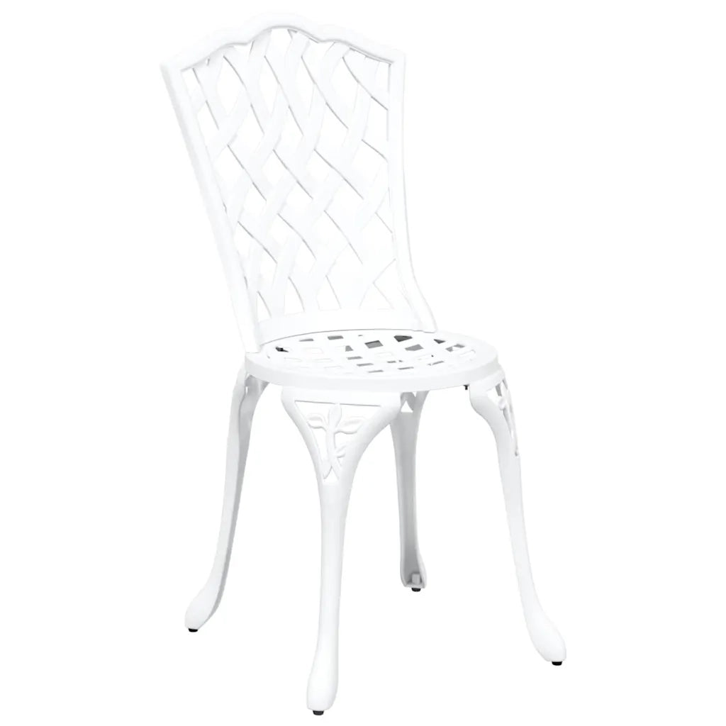 Set da Pranzo per Giardino 5 pcs Bianco Alluminio 3334710