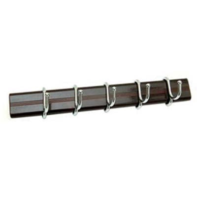 APPENDITUTTO ADESIVO MINI - ALLUMINIO GANCI POSTI 5 CM 25 NOCE CROMO LUCIDO- 5 pezzi