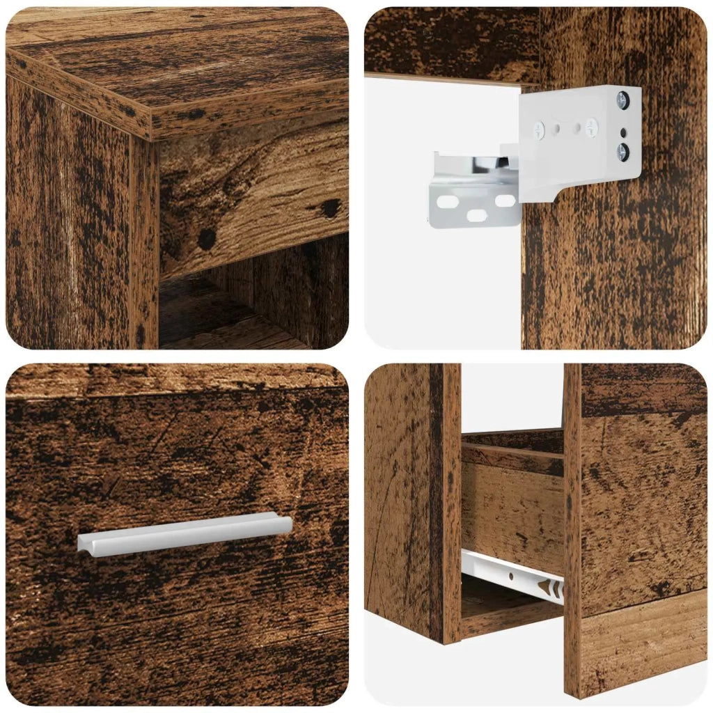 Set di mobili per il bagno 3 pz Legno antico 3405905