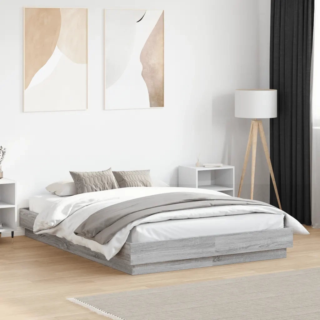 Giroletto Grigio Sonoma 135x190 cm in Legno Multistrato
