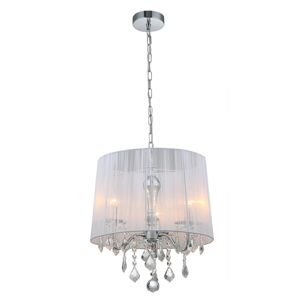 Lampadario Italux Cornelia 3 luci cristallo cromato