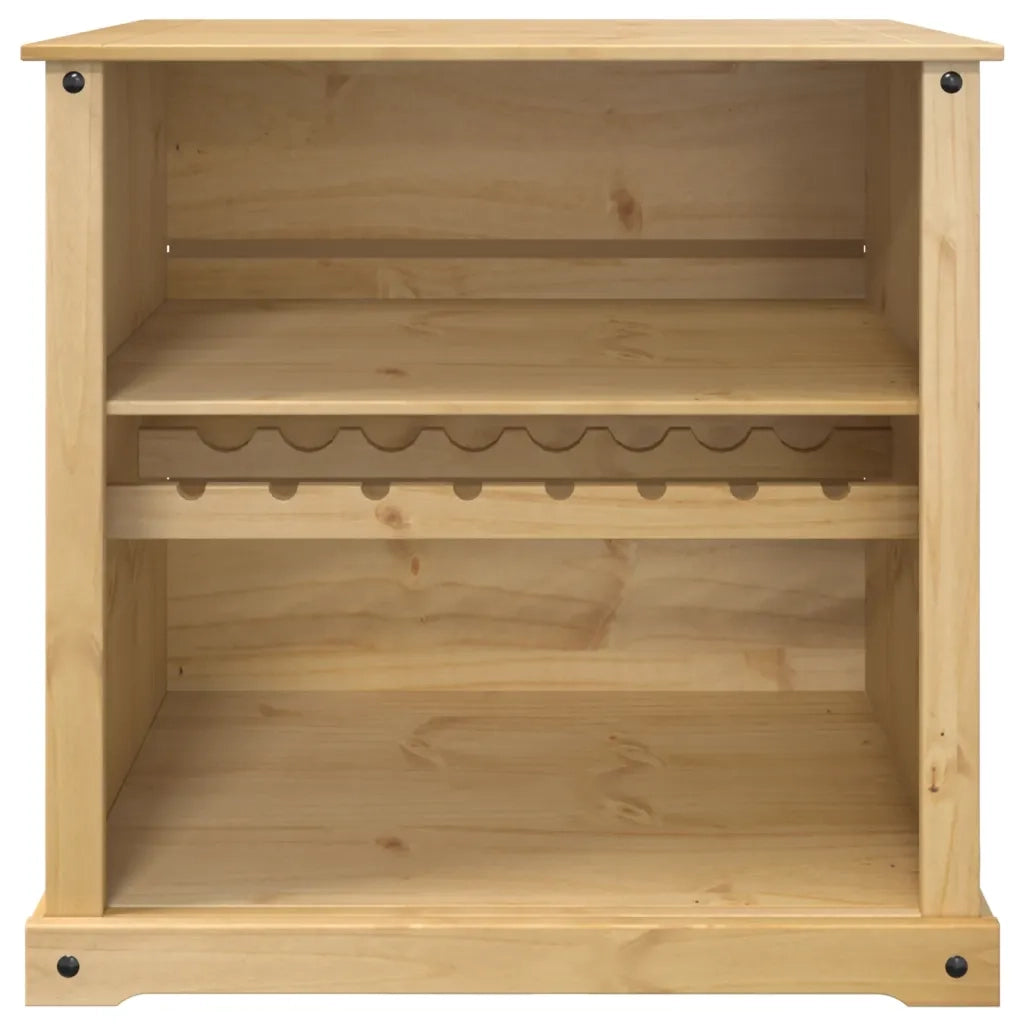 Cantinetta per Vini Corona 107,5x51x105,5cm Legno Massello Pino